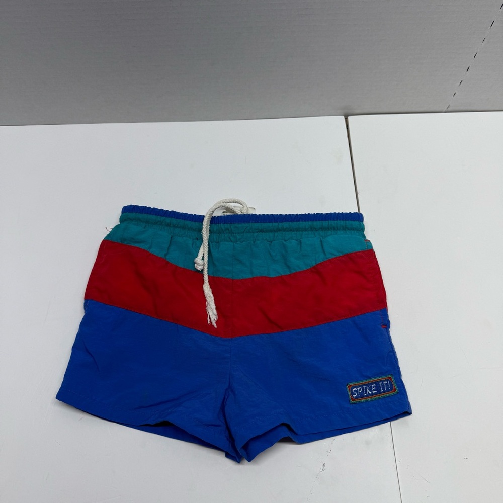 Vintage Color Block Toddler Swim Trunks